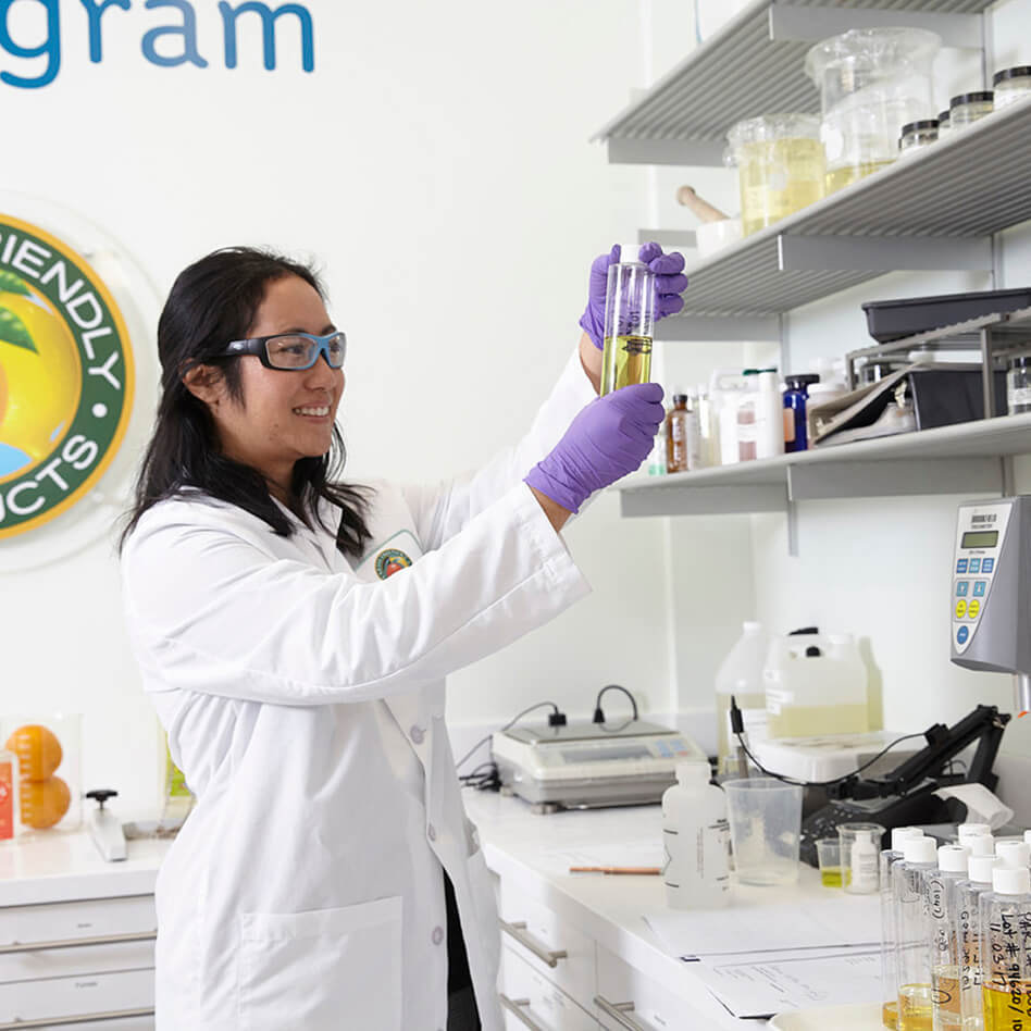 Chemist in an ECOS lab