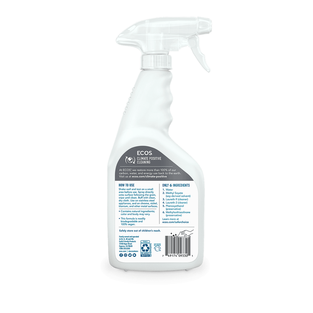 ECOS Stainless Steel Cleaner Back