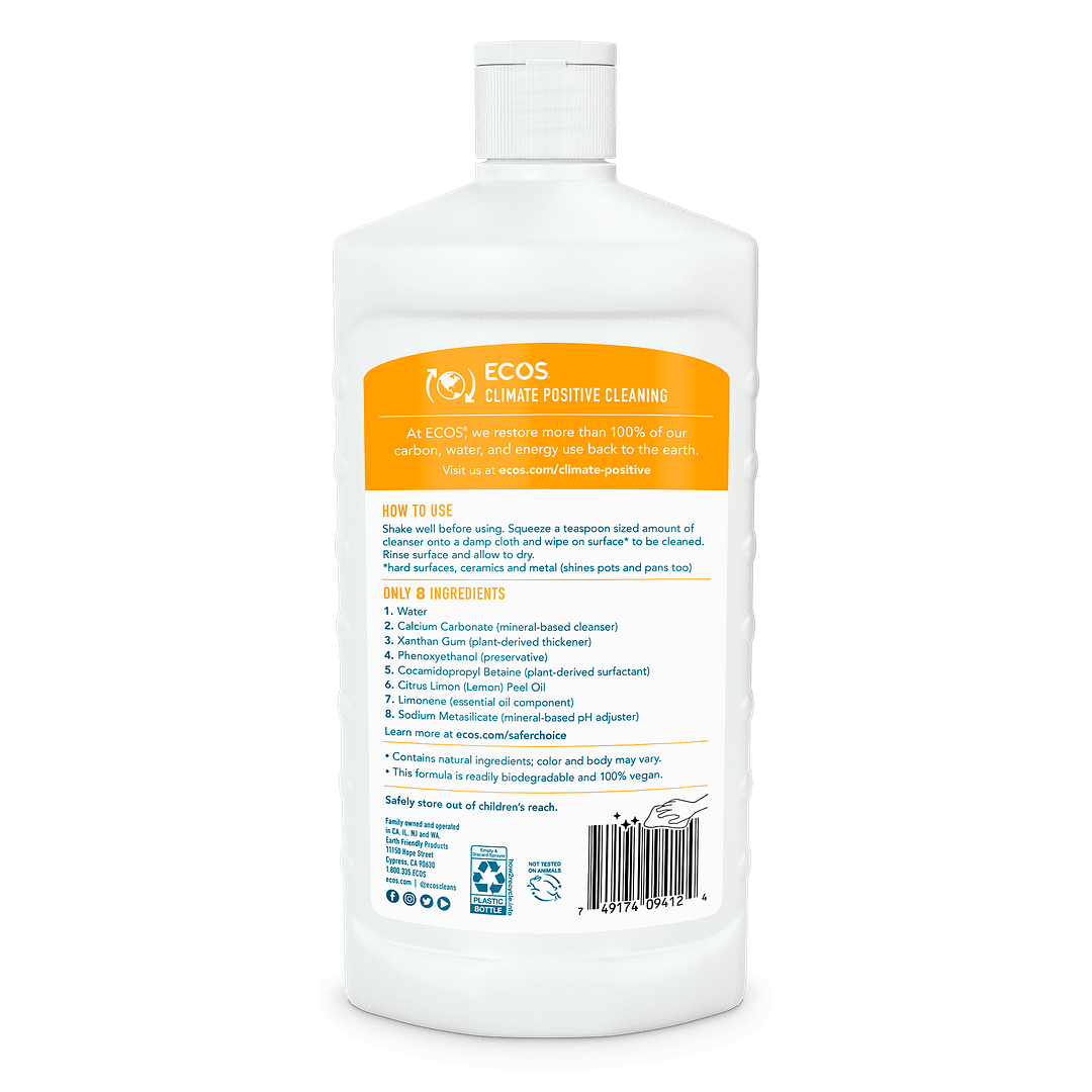 ECOS Surface Scrub Lemon Back